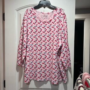 Cherry Raglan Top